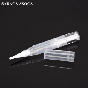 Bottles 5ml Nail Oil Empty Pen Botttle with Brush Applicator Teeth Whitening Beauty Cosmetic for Lip Gloss Nails Nutrition Oil 30pcs/lot