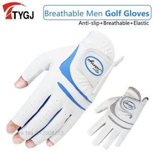 Перчатки ttygj 1 шт. Мужчины без пальчиков для гольф -перчатки левая рука перчатки мужские нельзящие гольф -перчатки эластич