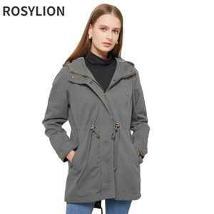 Women Autumn Winter Hooded Windbreaker European Large Size Loose Army Green Jacket Ladies Cotton Blue White Trench Coat S-4XL 240329