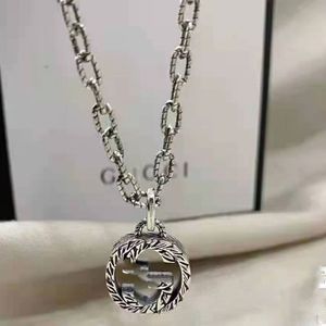 2024 Moda Mücevher Marka Tasarımcısı Vintage Ceza Zinciri Altın Kaplama Gümüş Kolye Kolye İfadesi Moda Düğün Kadınlar Erkekler
