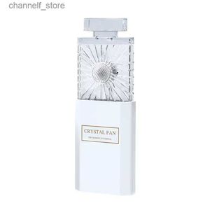 Electric Fans Mini handheld fan charging portable and extendable 3-speed with fragrance personal fan small handheld battery consoleY240320
