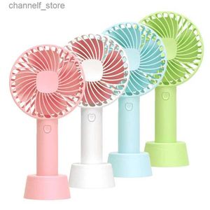 Electric Fans Portable USB Charging Fan Mini Handheld Air Cooling Fan Desktop Ventilation Fan med 3 grundläggande lägen som är lämpliga för utomhuskylning under travely240323