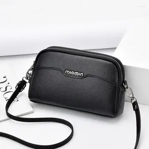 Umhängetaschen Alle Match Qualität Damen Messenger Bag Schwarz Kleine Einfarbige Frauen Umhängetasche Casual Trendy Telefon Weibliche Designer