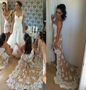 Champagne Bridesmaid Dresses Mermaid Long High Low Lace Appliques Party Dresses For Wedding Long Customized Bridesmaid Dresses Che6992797