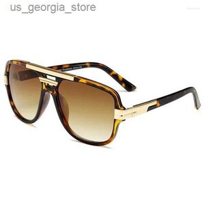 Óculos de sol óculos de sol moda masculina quadrado luxo marca design óculos de sol vintage uv400 tons óculos gafas de sol hombre y240320