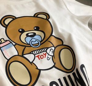 Top Fashion New Children039S Projektant odzieży Tshirt Niedźwiedź Druku