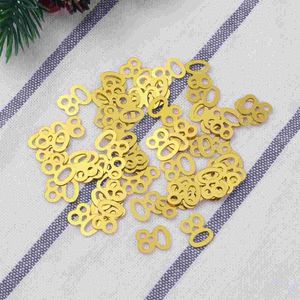 Party Decoration 1200 Pcs Number Happy Birthday Decorations Dining Room Table Anniversary Confetti