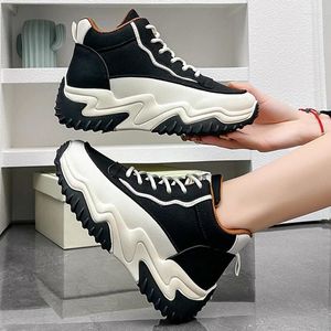 Scarpe casual Sneakers con plateau da donna Comode scarpe da ginnastica alte Running Sport Tennis Sneaker da passeggio con suola spessa 35-40