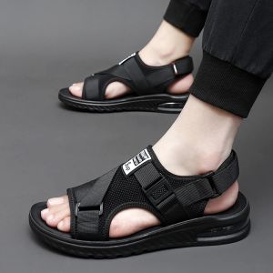 Sandals 2022 New Luxurious Mens Air Cushion Sandals Summer Lightweight Nonslip Wear Men's Shoes Outdoor Beach Sandals Men Casual Shoe