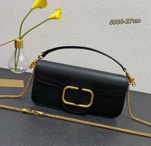 Designer Umhängetaschen Schalter für Glocks mit Kette Frauen Loco Bag Rindsleder Umhängetaschen Handtaschen Metall Logo Magnetschnalle Schalter Clutch Bag Gold Mini Totes 20 27 cm