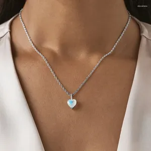 Pingente colares 925 colar de prata esterlina para mulheres cristal moonstone grânulos charme corrente versátil luxo requintado jóias presente de feriado