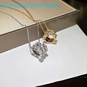 2024 Jewelry Designer Brand Halsband Body 925 Pure Silver Plated 18k Gold Necklace Bone Snake Shaped Pendant