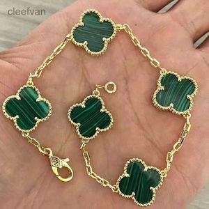 Clef Cleef Four Leaf Clover Bracelets 2024 Luxury Van Clover Designer Bracelet Pearl