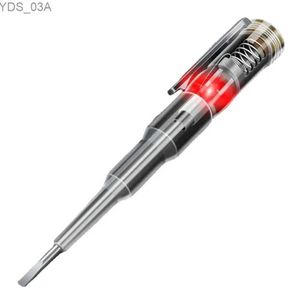 Current Meters Intelligent Voltage Tester Pen 70-250V Induction Power Detector Pen Electric Indicator Highlight Single Lamp Tester Screwdriver 240320