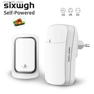 Campanelli Il campanello wireless SIXWGH senza batteria richiede un kit campanello impermeabile e autoalimentato per casa ed esterno, suoneria con suoneria dinamica Y240320