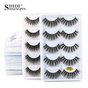 Eyelashes wholesale lashes10/20/50/100 boxes natural 3D Mink Lashes Faux Cils Cilios Fluffy Fake Eyelashes wispy Thick Lashes