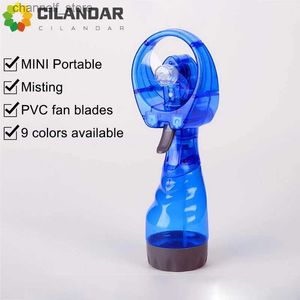 Elektriska fläktar Cool Summer Water Spray Fan Mini Manual Spray Fan Cooling Kettle Fan Electric Fany240320