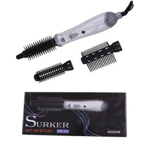 Brushes SURKER DW23 3 in 1 Multifunction Electric Hair Dryer Styling Tools Curly Hair Straightener Brush Comb Blower Hot Air Styler