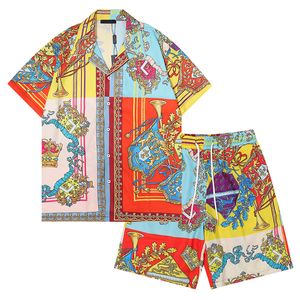 Stilisti Hawaii Beach Camicie casual Set Camicie estive da uomo Business Top a maniche corte Camicie larghe Taglia M-XXXL