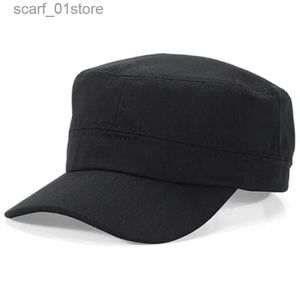 Top Caps Moda Erkek ve Kadın Ordusu CG Hat Güneş Beyzbol Öğrencisi Düz Top C Hat Brim Visor Şapk C Siyah/Lacivert/Coffeec24319