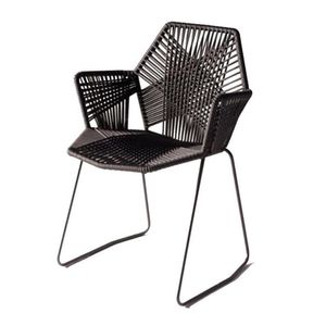 Mobili da soggiorno Set di sedie singole moderne e minimaliste nordiche per balcone di casa e patio esterno - Elegante metallo in vimini per il tempo libero Dr Dhx3O