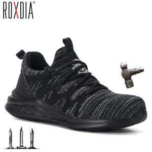 Slippers Drop Shipping Men Safety Shoes Steel Toe Cap Breathable Women Work Boots Sneakers Casual Male Shoes Plus Size 3648 Rxm171