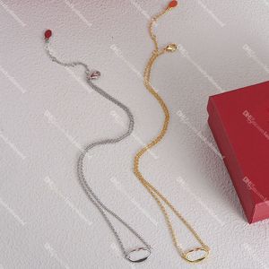 Vintage guldhalsband kvinnor bröllop hänge halsband enkel modedesigner halsband