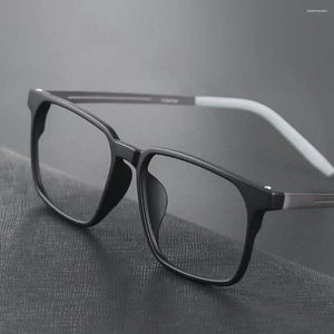 Óculos de sol quadros CHFEKUMEET plástico titânio tr90 óculos ópticos quadro ultraleve 9g prescrição óculos lente clara para homens mulheres