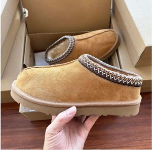 Classici Uomo Donna Pantofole Tasman Stivali da neve Pelle di pecora stivali caldi con sacchetto per la polvere Scatola Pantofole casual Stivali Bellissimi regali EUR35-46 003