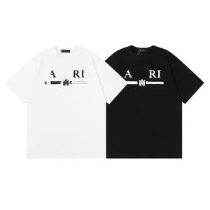 Luxurys Mens DesignerTシャツAmirir Lettersプリントグラフィックティーカジュアルハイストリート男性と女性ユニセックスルース半袖ファッションシャツ3色S-XL