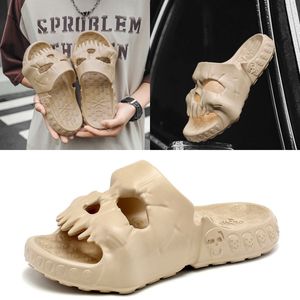 2024 Popular Positive EVA Shoes Skull Feet Thick Sole Sandals Summer Beach Men's Shoes Breathable Slippers GAI 40-45