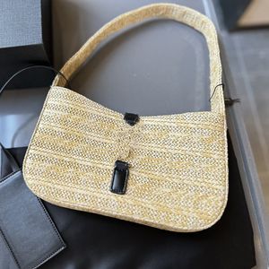 Summer YS LS Handväskor högkvalitativa virkade väskesdesigner Kvinnor plånbok tvärkroppsväska handhållna passhållare