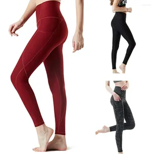 Yoga Outfits Women Workout Out Pocket Leggings Fitness Sports Running Athletic Pants Solid 2024 Mujer Gym Pants#20