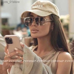 Sunglasses Sale 2024 Metal Frame Women Car Driving Sunglasses For Men Shades Party Fashion Weird Brand Designer Large Summer Sun Glasses L240320