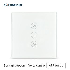 Steuern Sie Zemismart Google Home Alexa Echo Vorhangschalter Jalousieschalter für Standard-Rollenmotor-Gleitmotor Wifi APP Siri-Steuerung