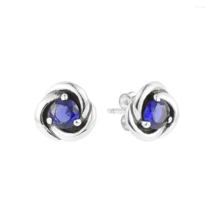 Stud Earrings 2024 September Birthstone Eternity Circle 925 Sterling Silver Jewelry For Women Bijoux Brincos