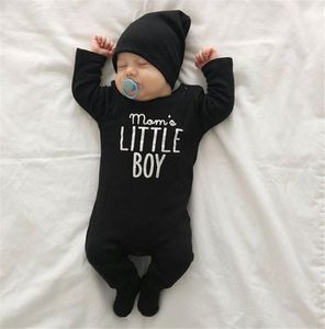 Baby romper black letter printed kids jumpsuit infant baby boys long sleeve toddler cute baby infant boy designer clothes FJ1513728950