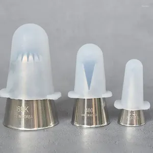 Ferramentas de cozimento Tampa de ponta de tubulação de silicone Dicas de decoração Sacos de pastelaria Tubos de confeiteiro