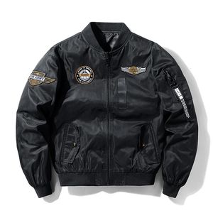 Hip Hop Jacket Men Högkvalitativ armé Navy White Military Motorcykel MA-1 Pilot Men Baseball Bomber Jacket Men M ~ 7XL 240309