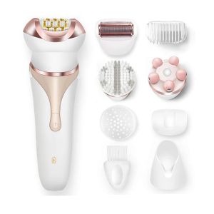 Epilierer 4in1 Frauen Elektrische Epilierer Für Gesichts Körper Elektrische Rasierer Bikini Trimmer Dame Rasiermesser Bein Unterarm Haar Entfernung