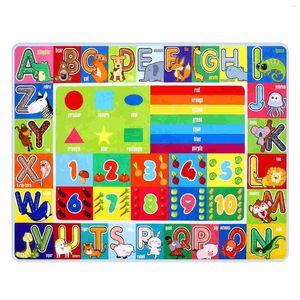 Tappeti Tappetino per bambini Lettere Alfabeto Puzzle Gioca Esercizio Numeri Grafica Colorata Precoce Educativo