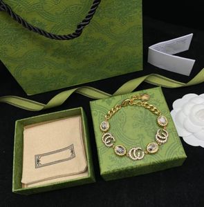 Pulseira designer de joias estilo retrô clássico com pulseira de diamantes pulseiras na moda elegante joias charmosas para mulheres e meninas com caixa de contador