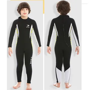 Kvinnors badkläder våtdräkter barn 3mm/2,5 mm neopren våt kostymer i kallt vatten full kroppsdykdräkt för dykning snorkling surfing simning