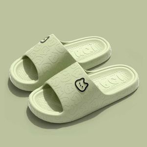 Chinelos mulheres nuvem gato slides 2024 verão praia plataforma grossa chinelo sola macia sandálias eva casal casa flip flops sapatos015hep h2403220920 h240322