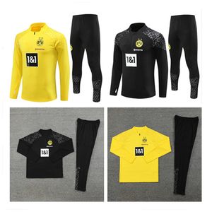 23 24 24 Dzieci i mężczyźni Borussia Dortmund Tracksuit Sets Soccer Sets Reus Bellingham Training Set Piłka nożna Surowanie 23/24 mężczyzn