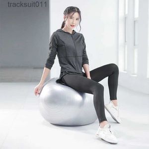 Active Sets Укороченный топ для йоги, куртка для йоги, женская осенне-зимняя женская красная спортивная футболка с длинными санями для бега Lacotivo Jaer CamisetasC24320