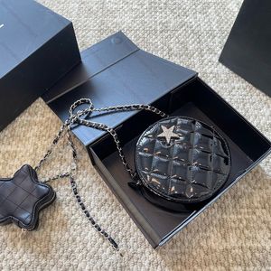 Mini axelväska kedja stjärnor handväska designer väska kvinna patent läder crossbody väskor kort väska plånbok lyx tygväska designer handväska halloween