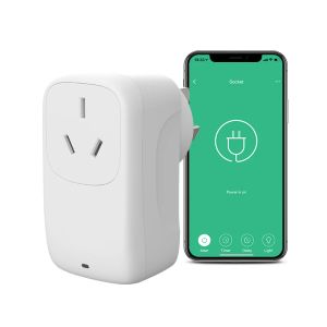 Controlla la presa intelligente Wi-Fi BroadLink SP4L AU certificata RCM con luce notturna dimmer, funziona con Alexa e Google Home, IFTTT