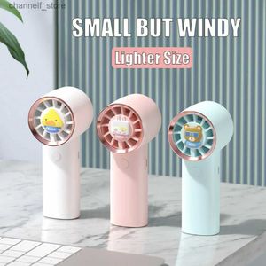 Electric Fans GOONE New Portable Handheld Quiet Small USB Charging Mini Fan Suitable for Outdoor Handheld Fans in Student Dormitory OfficesY240320