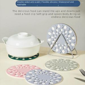 Tischsets Hochtemperaturbeständige Topfmatte Kreativer Auflauf Tischset Durchbrochener Haushalt Silikon Wärmeisolierung Kochen